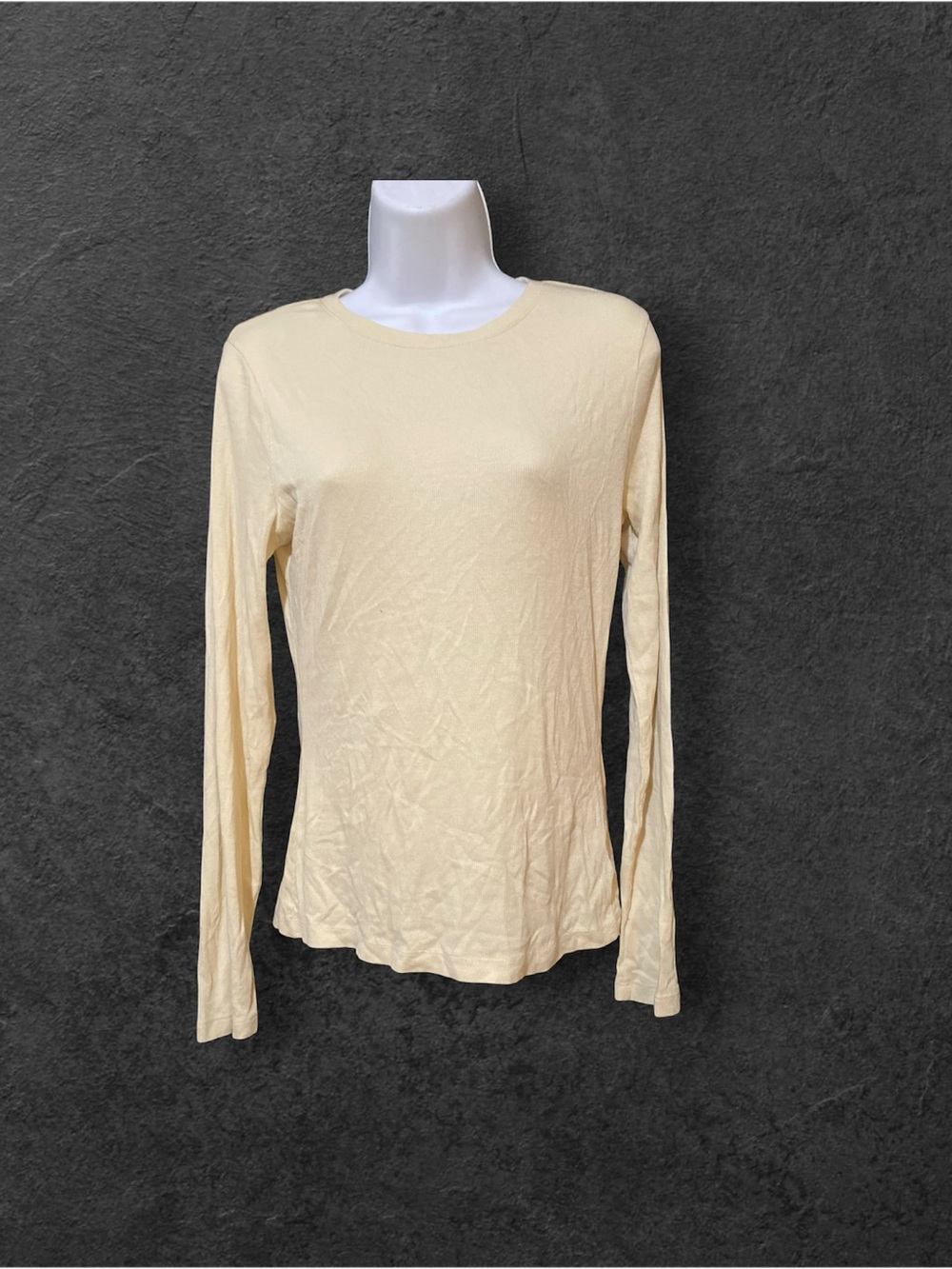 a new day Long Sleeve Crewneck Top - Cream